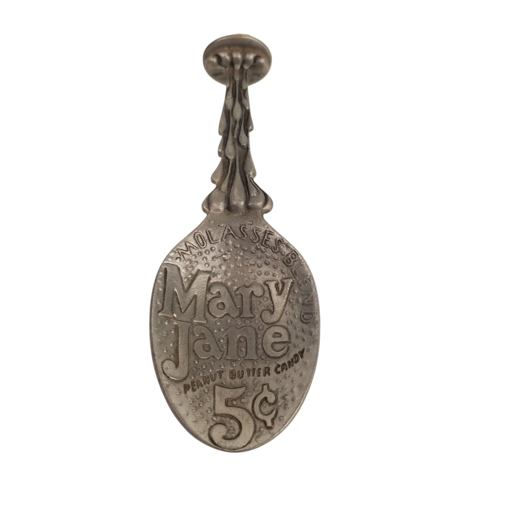 Vntg Franklin Mint "Mary Jane" Peanut Butter Candy Country Store Pewter Spoon  - Picture 4 of 11